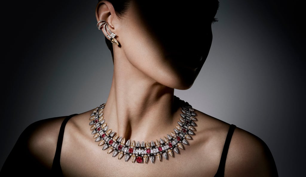 The Conquest necklace recalls the shape of arrowheads. Photo: Handout The Conquest necklace recalls the shape of arrowheads. Photo: Handout
