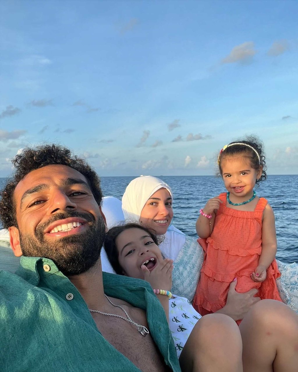 Mohamed Salah and Magi Sadeq with their daughters, Makka and Kayan, in June 2022. Photo: @mosalah/Instagram Mohamed Salah and Magi Sadeq with their daughters, Makka and Kayan, in June 2022. Photo: @mosalah/Instagram