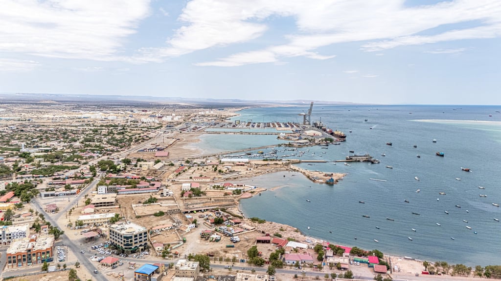 Berbera port in Somaliland, on the Gulf of Aden, sits along one of the strategic maritime corridors where Chinese-financed port infrastructure has expanded across Africa. Photo: Shutterstock Berbera port in Somaliland, on the Gulf of Aden, sits along one of the strategic maritime corridors where Chinese-financed port infrastructure has expanded across Africa. Photo: Shutterstock