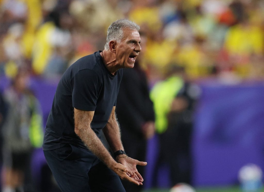 Carlos Queiroz barks orders during his Ghana team’s World Cup defeat by Colombia. Photo: Reuters Carlos Queiroz barks orders during his Ghana team’s World Cup defeat by Colombia. Photo: Reuters