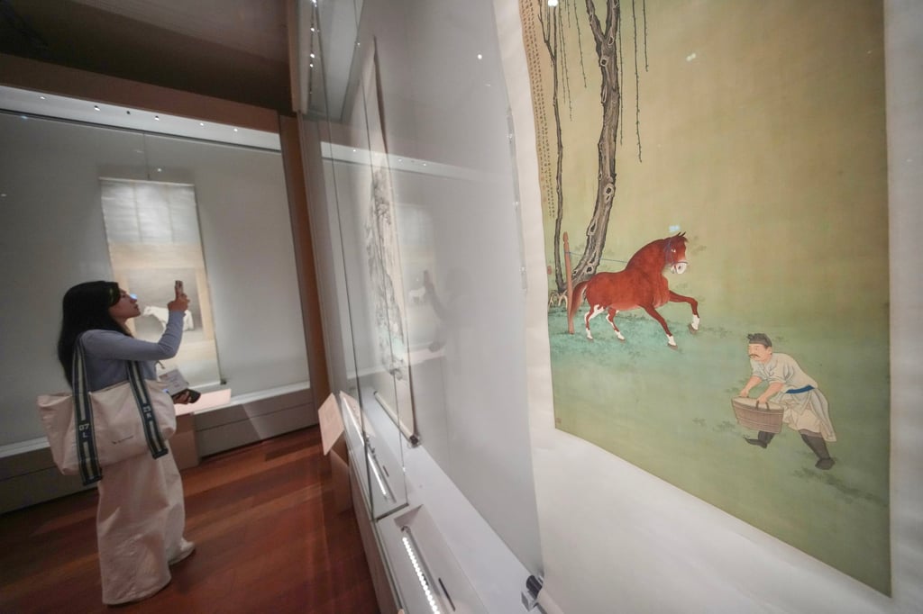 A visitor, as shown above, views historic Chinese horse paintings at the Hong Kong Palace Museum in the West Kowloon Cultural District. In ancient China, horses were the ultimate status symbols—directly reflecting military power, elite hierarchy, and advanced state ritualism. Photo: SCMP/Karma Lo A visitor, as shown above, views historic Chinese horse paintings at the Hong Kong Palace Museum in the West Kowloon Cultural District. In ancient China, horses were the ultimate status symbols—directly reflecting military power, elite hierarchy, and advanced state ritualism. Photo: SCMP/Karma Lo