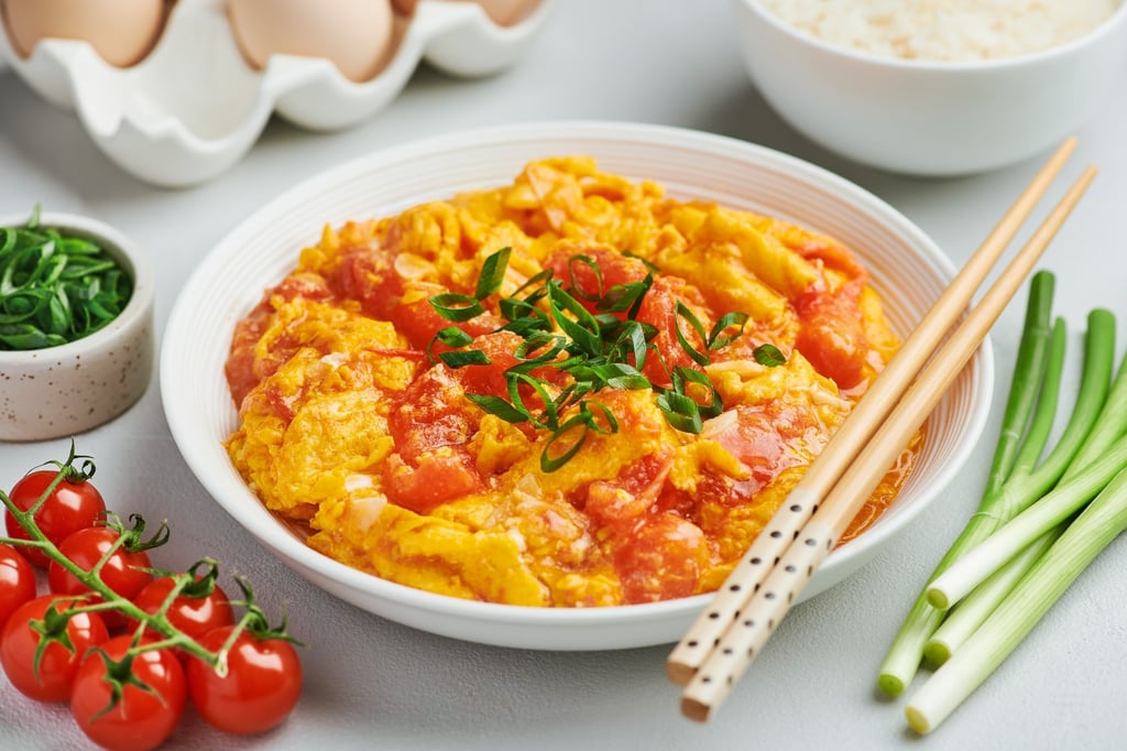 Scrambled eggs and tomatoes is widely considered the ultimate national comfort food and the most common family dish in China. Photo: Shutterstock Scrambled eggs and tomatoes is widely considered the ultimate national comfort food and the most common family dish in China. Photo: Shutterstock