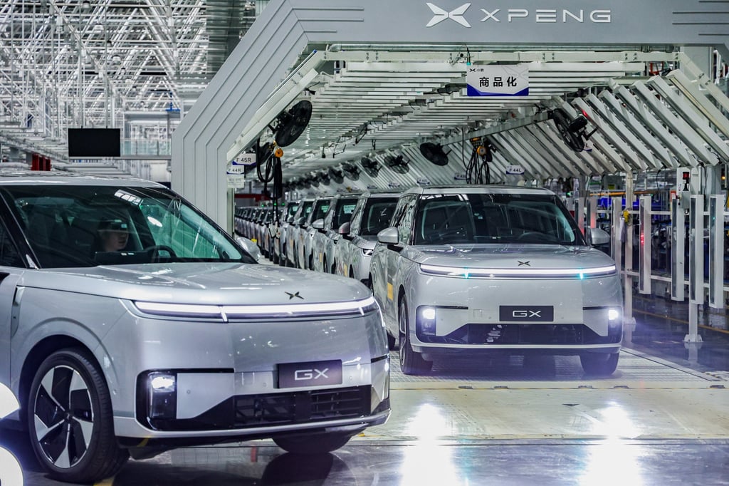 Xpeng robotaxis roll off its production line in this photo dated May 18, 2026. Photo: Handout Xpeng robotaxis roll off its production line in this photo dated May 18, 2026. Photo: Handout