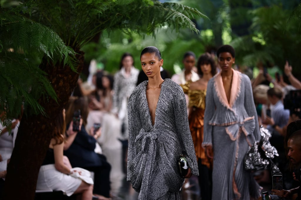 Dior created a forest within the gardens of the Musée Rodin in Paris. Photo: Reuters Dior created a forest within the gardens of the Musée Rodin in Paris. Photo: Reuters