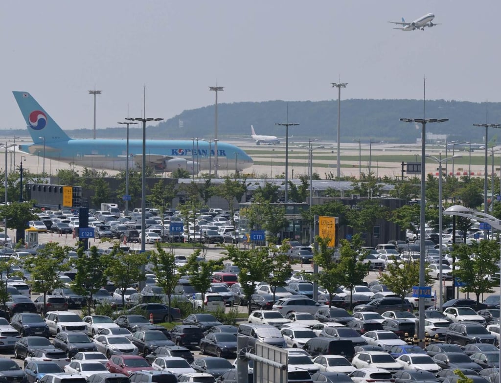 Vehicles are parked at a long-term car park at Incheon International Airport on August 4, 2024. Photo: The Korea Times Vehicles are parked at a long-term car park at Incheon International Airport on August 4, 2024. Photo: The Korea Times