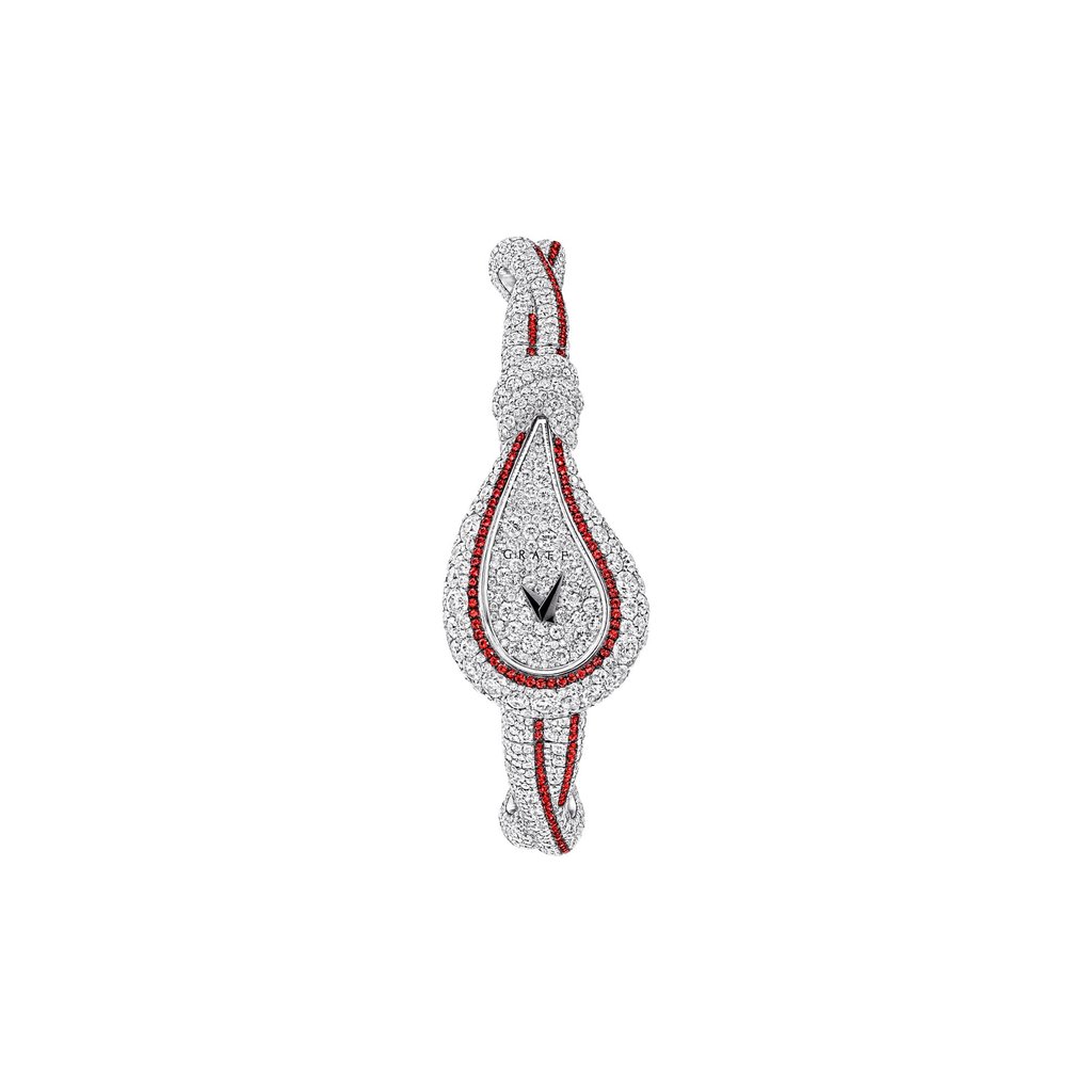 Graff High Jewellery diamond and ruby watch. Photo: Handout Graff High Jewellery diamond and ruby watch. Photo: Handout