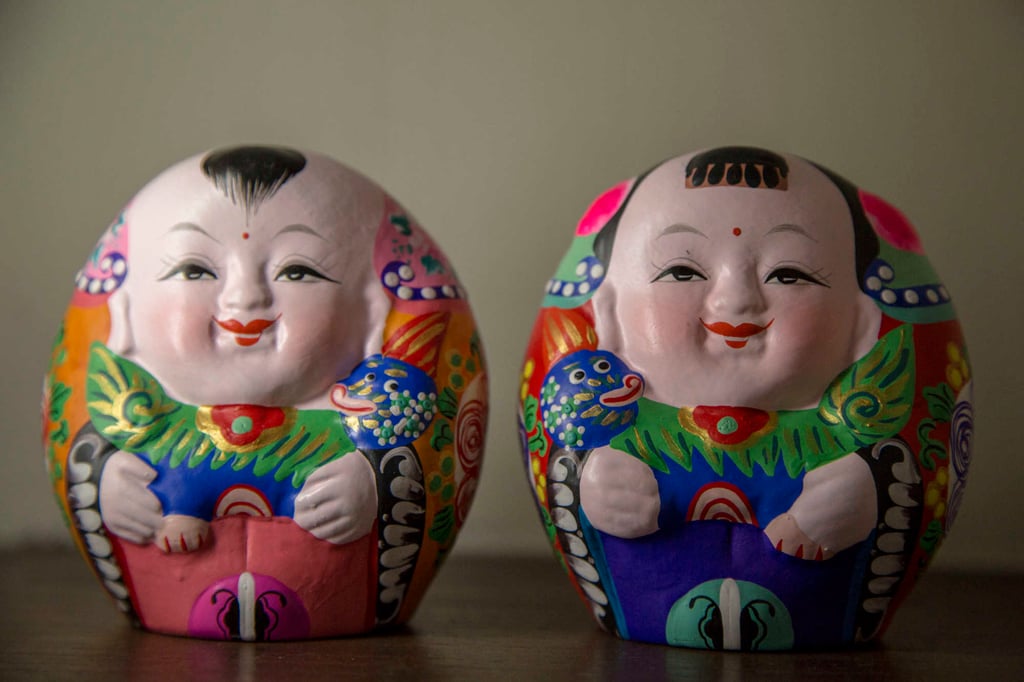 Dirancang untuk melambangkan "Keberuntungan Besar," patung Huishan Da A Fu mengambil inspirasi dari citra Buddha. Foto: Zhang Peng/LightRocket via Getty Images