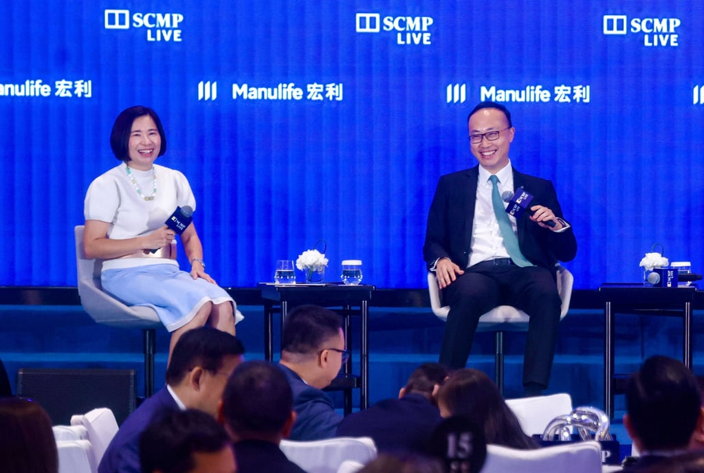 SCMP news editor Denise Tsang (left) and Wilton Kee, CEO of Manulife Hong Kong and Macau, attend a panel discussion at the SCMP China Conference 2026. Photo: Jonathan Wong SCMP news editor Denise Tsang (left) and Wilton Kee, CEO of Manulife Hong Kong and Macau, attend a panel discussion at the SCMP China Conference 2026. Photo: Jonathan Wong