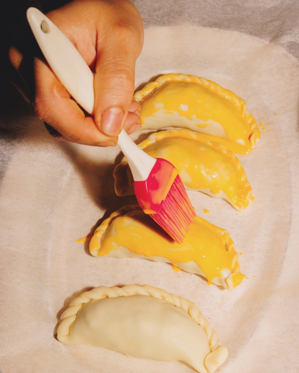 Don Pedro’s beef empanada is brushed with an egg wash of Japanese egg yolk and cream. Photo: Jocelyn Tam
