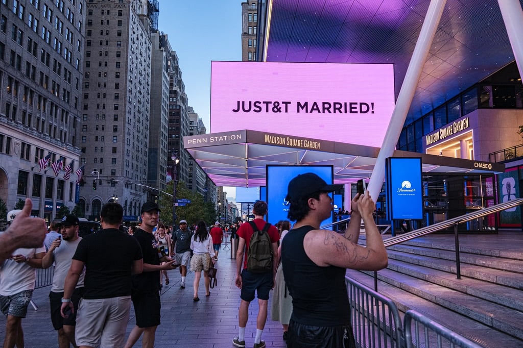 Guests at Taylor Swift and Travis Kelce’s wedding reportedly took home some luxurious prizes. Photo: EPA Guests at Taylor Swift and Travis Kelce’s wedding reportedly took home some luxurious prizes. Photo: EPA