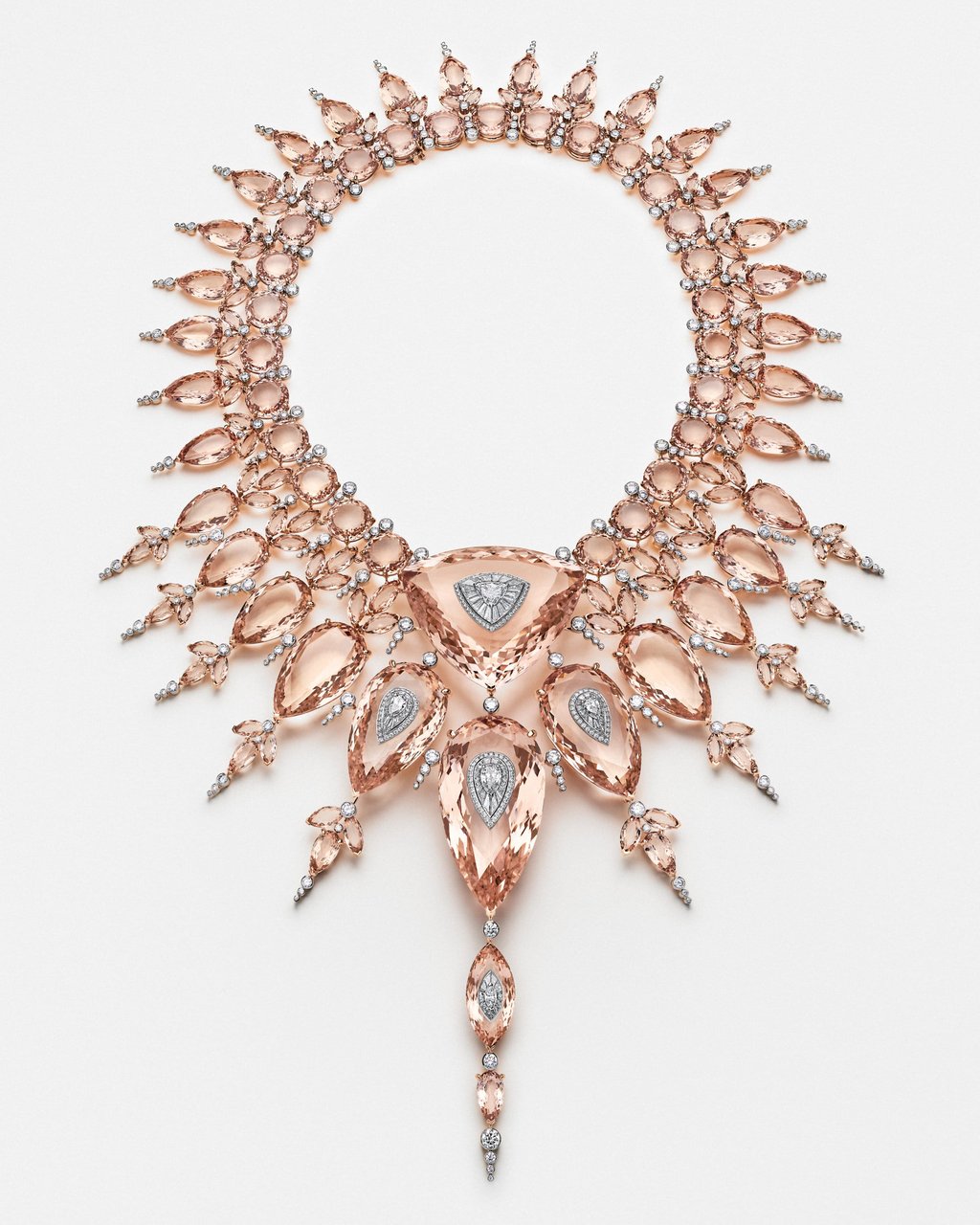 Morganite necklace from the Light chapter. Photo: Handout Morganite necklace from the Light chapter. Photo: Handout