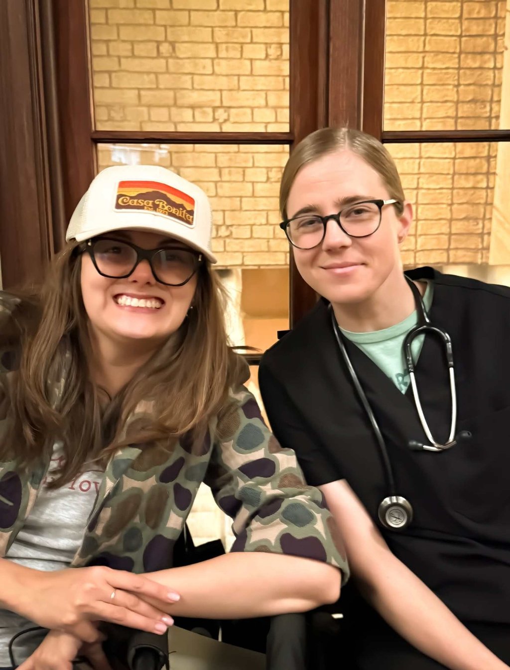 Tal Anderson (left) with her The Pitt co-star Taylor Dearden. Photo: @thetalanderson/Instagram Tal Anderson (left) with her The Pitt co-star Taylor Dearden. Photo: @thetalanderson/Instagram