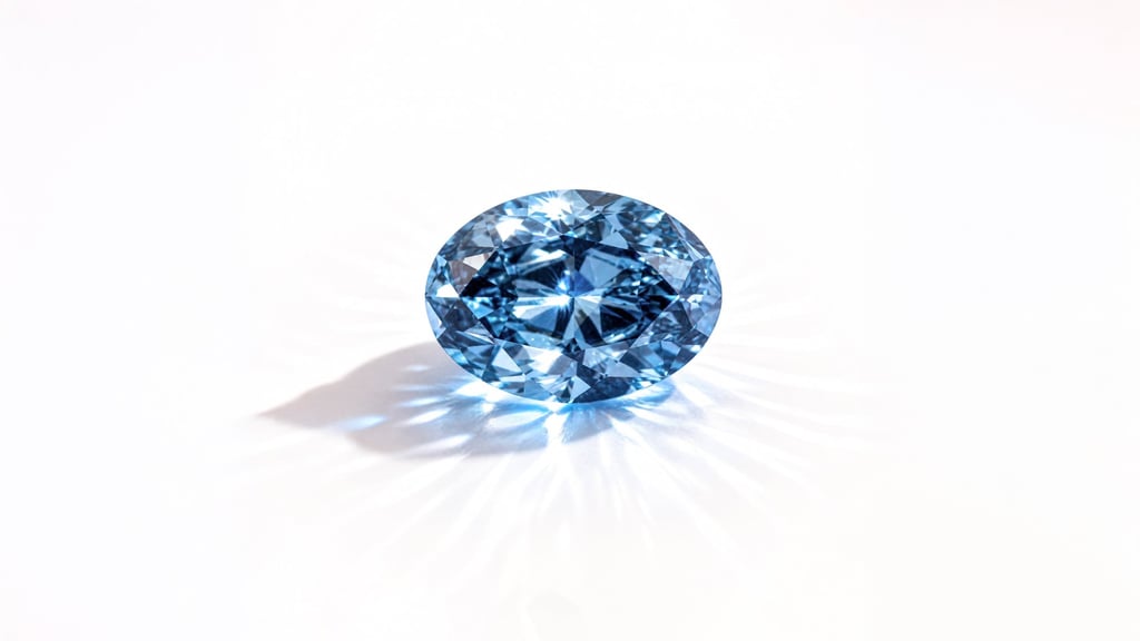 Le Okavango Blue diamond is the largest of its kind ever found in Botswana. Photo: Handout Le Okavango Blue diamond is the largest of its kind ever found in Botswana. Photo: Handout