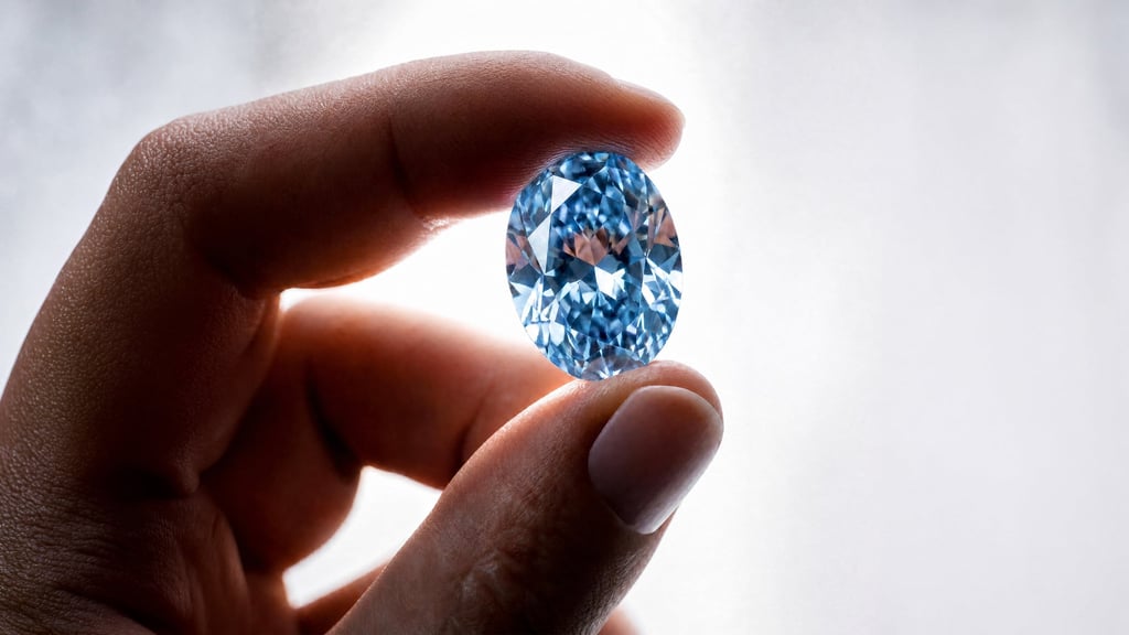 Le Okavango Blue was discovered in the Orapa mine. Photo: Handout Le Okavango Blue was discovered in the Orapa mine. Photo: Handout