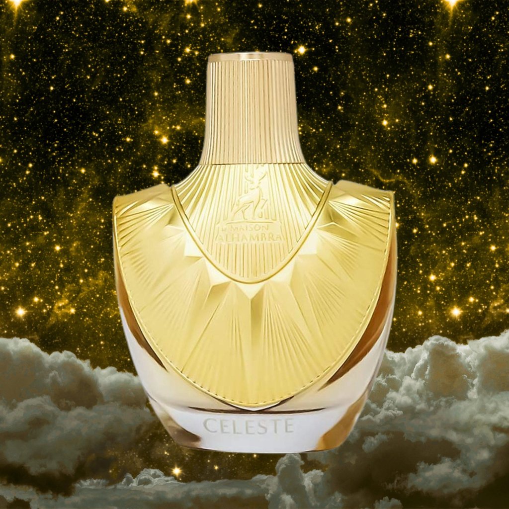 Celeste by Maison Alhambra is a richly layered, oud-inspired floral scent. Photo: Handout Celeste by Maison Alhambra is a richly layered, oud-inspired floral scent. Photo: Handout