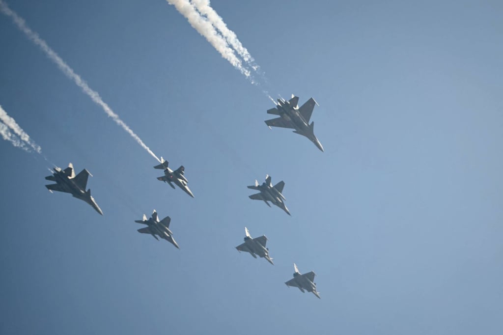 Indian Air Force’s Rafale jets fly during the country’s Republic Day parade in New Delhi on January 26. Photo: AFP