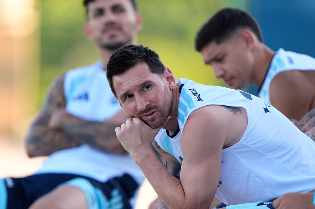 Argentina’s Lionel Messi has also scored eight goals at the current World Cup. Photo: AP Argentina’s Lionel Messi has also scored eight goals at the current World Cup. Photo: AP