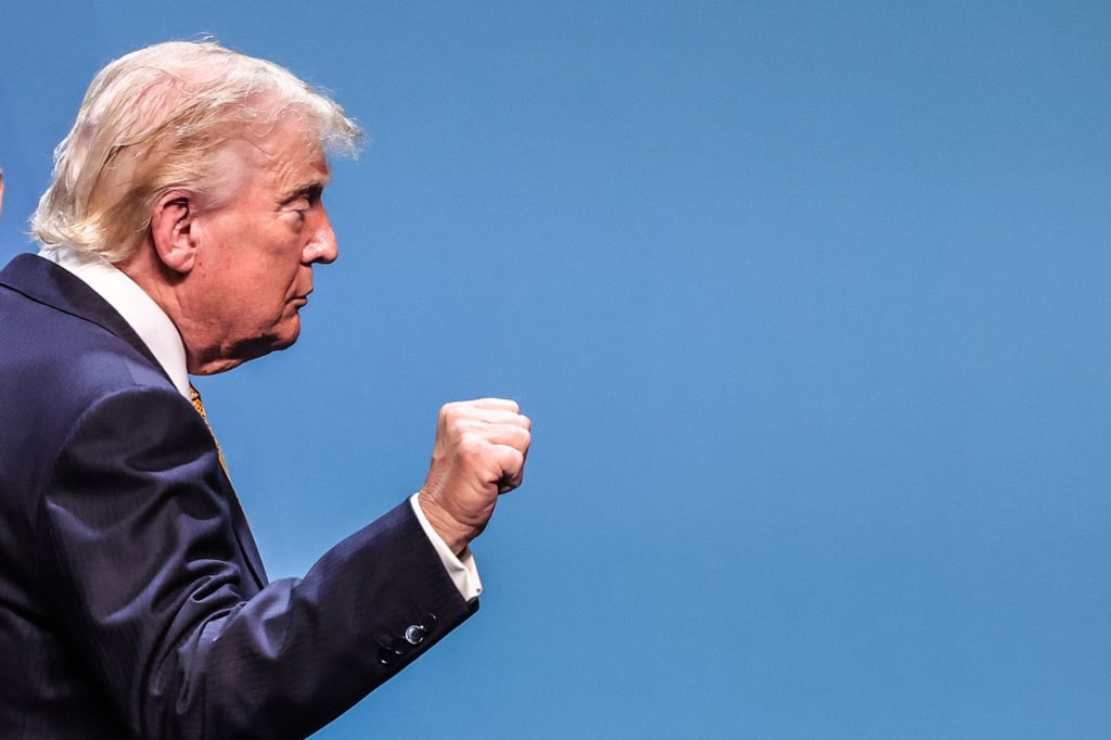 US President Donald Trump has announced that Washington will levy a 20 per cent charge on cargo passing through the Strait of Hormuz. Photo: EPA US President Donald Trump has announced that Washington will levy a 20 per cent charge on cargo passing through the Strait of Hormuz. Photo: EPA