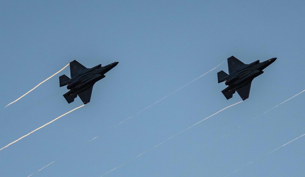 F-35s fly in formation during a kick-off celebration for the Great American State Fair on the National Mall in Washington on June 24. Photo: AFP F-35s fly in formation during a kick-off celebration for the Great American State Fair on the National Mall in Washington on June 24. Photo: AFP