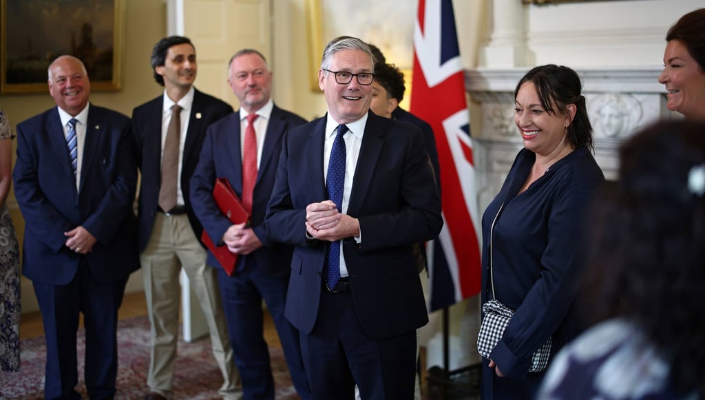 British Prime Minister Keir Starmer meets people whose lives have been improved as a result of decisions made by his government in Downing Street on Wednesday. Photo: dpa British Prime Minister Keir Starmer meets people whose lives have been improved as a result of decisions made by his government in Downing Street on Wednesday. Photo: dpa