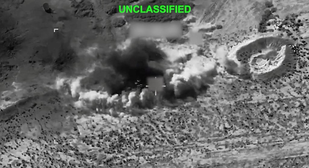 An explosion during what US Central Command says are new strikes on Iran on Tuesday. Photo: CENTCOM via Reuters An explosion during what US Central Command says are new strikes on Iran on Tuesday. Photo: CENTCOM via Reuters