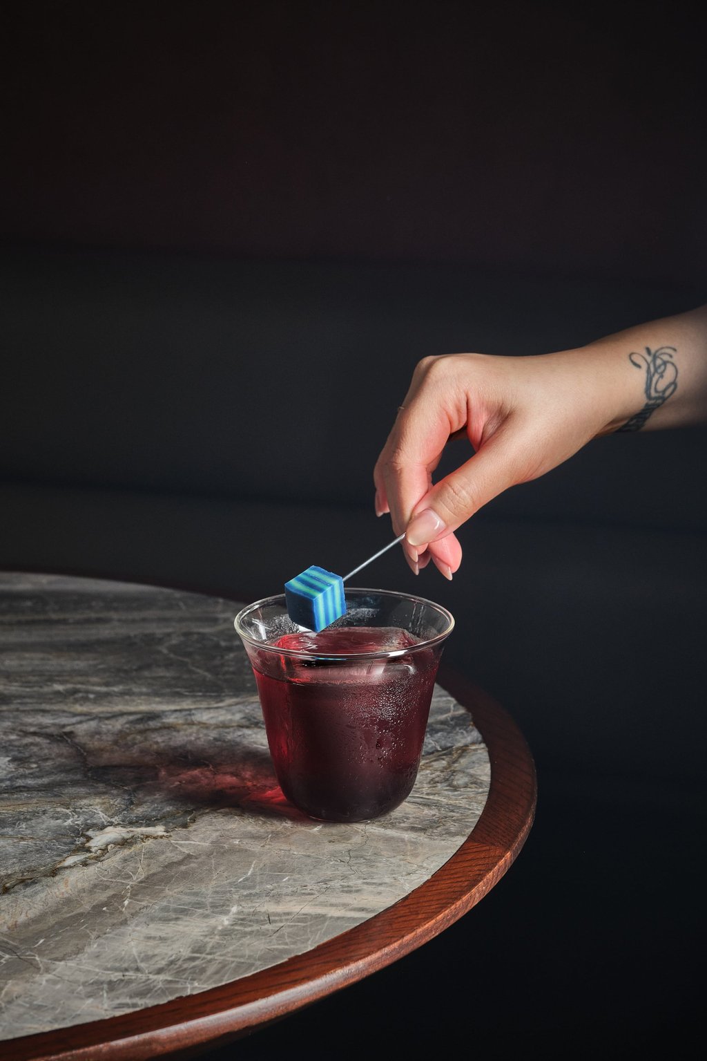 The Opposites’ seasonal cocktails include the Rhapsody in Blue. Photo: Handout The Opposites’ seasonal cocktails include the Rhapsody in Blue. Photo: Handout