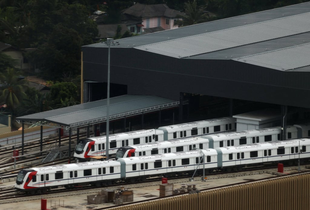 Trains stand in the depot next to the Bukit Chagar station of the Johor Bahru-Singapore Rapid Transit System Link in Johor Bahru, Malaysia, on July 6. Photo: Reuters Trains stand in the depot next to the Bukit Chagar station of the Johor Bahru-Singapore Rapid Transit System Link in Johor Bahru, Malaysia, on July 6. Photo: Reuters