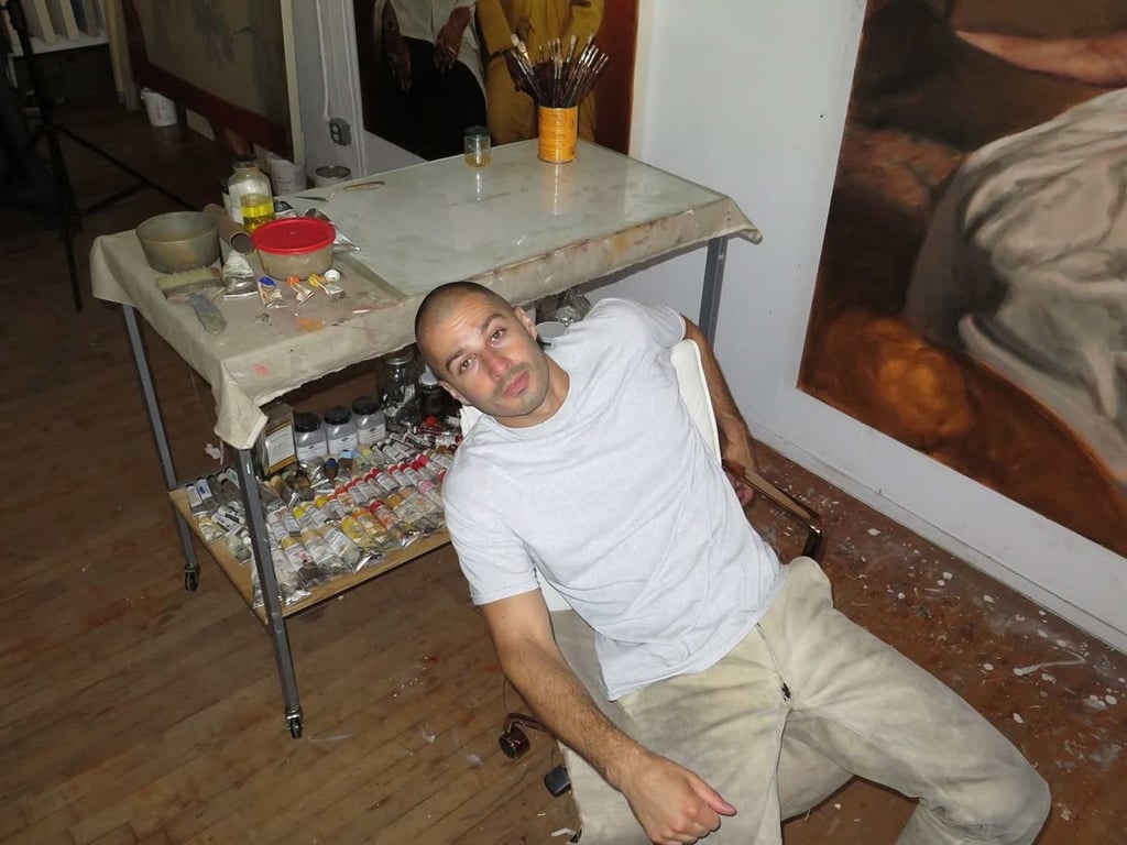 Jason Bard Yarmosky in his art studio in 2024. Photo: @jasonbardyarmosky/Instagram Jason Bard Yarmosky in his art studio in 2024. Photo: @jasonbardyarmosky/Instagram