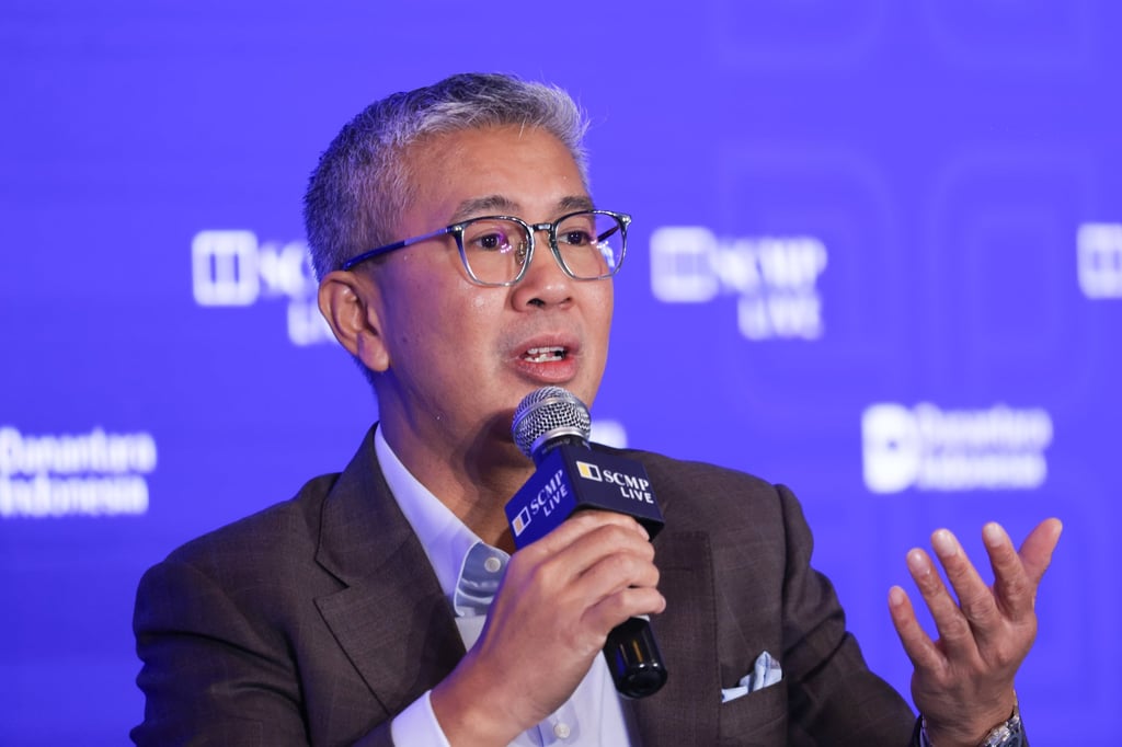 Tengku Zafrul Aziz, chairman of Malaysian Investment Development Authority, speaks during a panel discussion at the Nusa Dua Forum in Bali on Friday. Photo: Nora Tam
