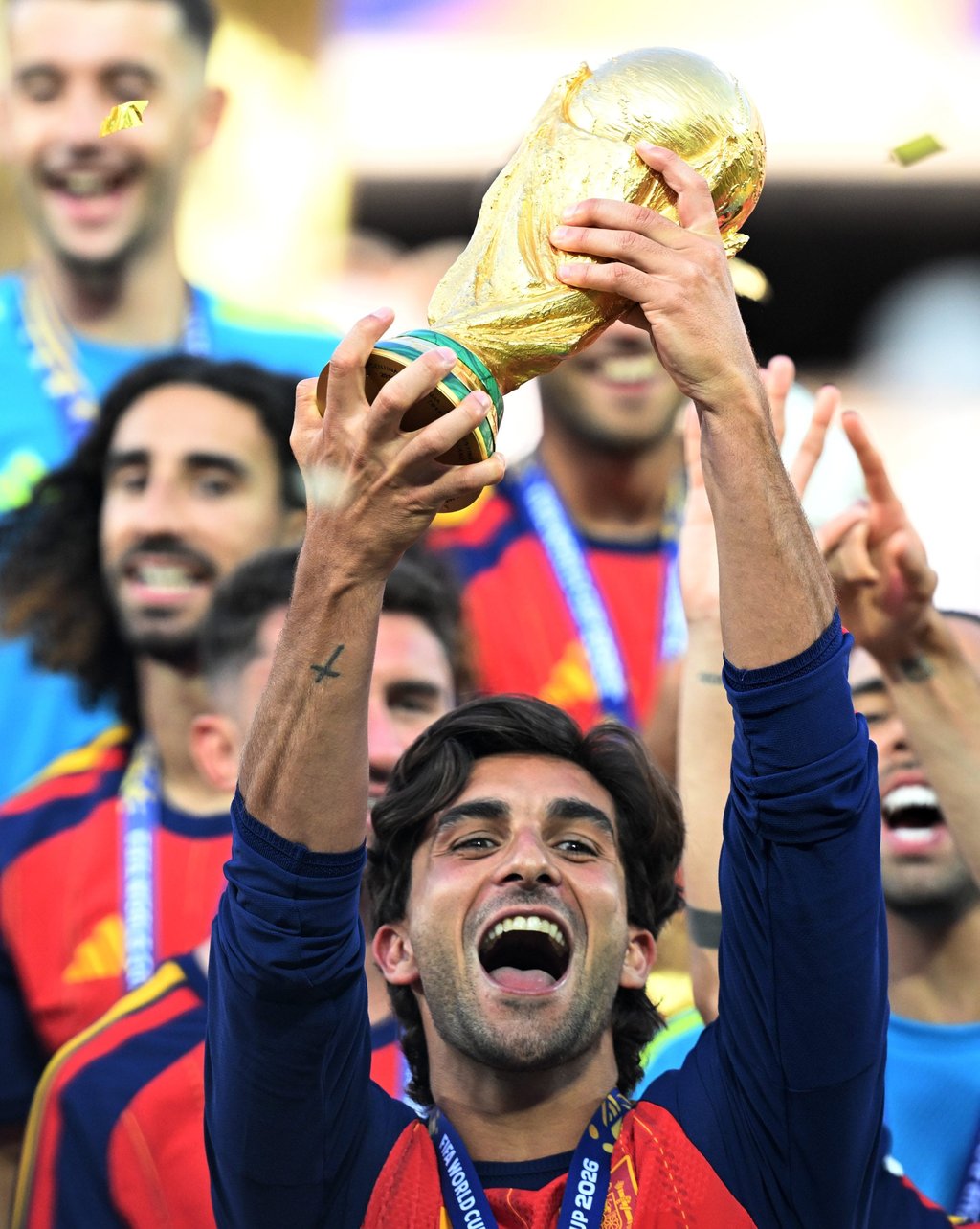 Spain’s Ferran Torres lifts the World Cup trophy after winning the 2026 Fifa World Cup. Photo: Xinhua Spain’s Ferran Torres lifts the World Cup trophy after winning the 2026 Fifa World Cup. Photo: Xinhua