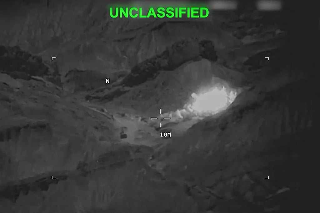 US forces hit an Iranian site on Saturday. Photo: CENTCOM/AFP US forces hit an Iranian site on Saturday. Photo: CENTCOM/AFP