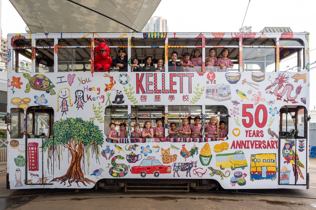 Kellett School’s anniversary tram. Photo: Handout Kellett School’s anniversary tram. Photo: Handout