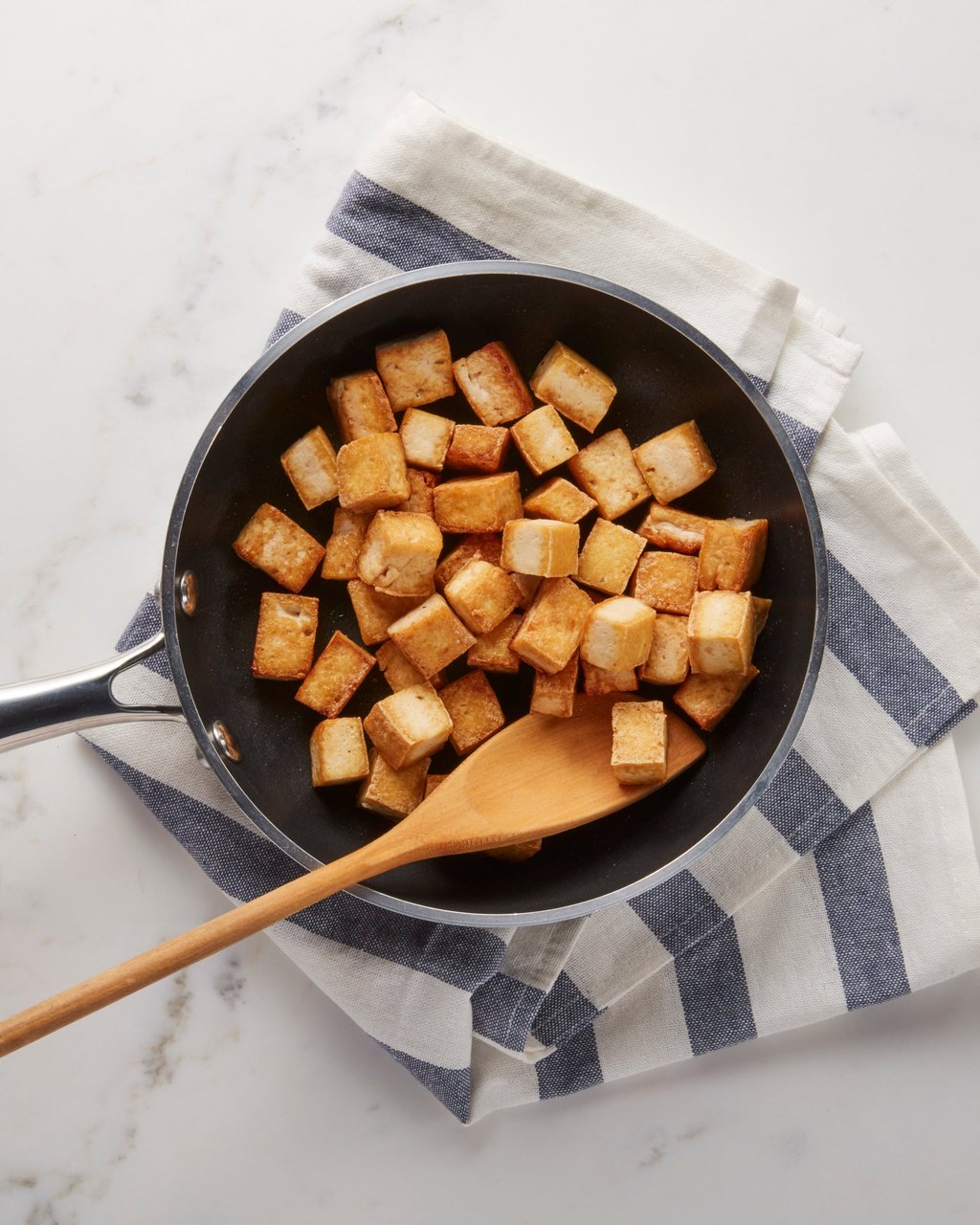 Pan-fried tofu. Photo: Sunrise Soya Foods Pan-fried tofu. Photo: Sunrise Soya Foods