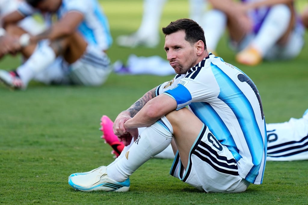 Lionel Messi was reduced to the role of bystander in a toothless Argentina display. Photo: AP Lionel Messi was reduced to the role of bystander in a toothless Argentina display. Photo: AP