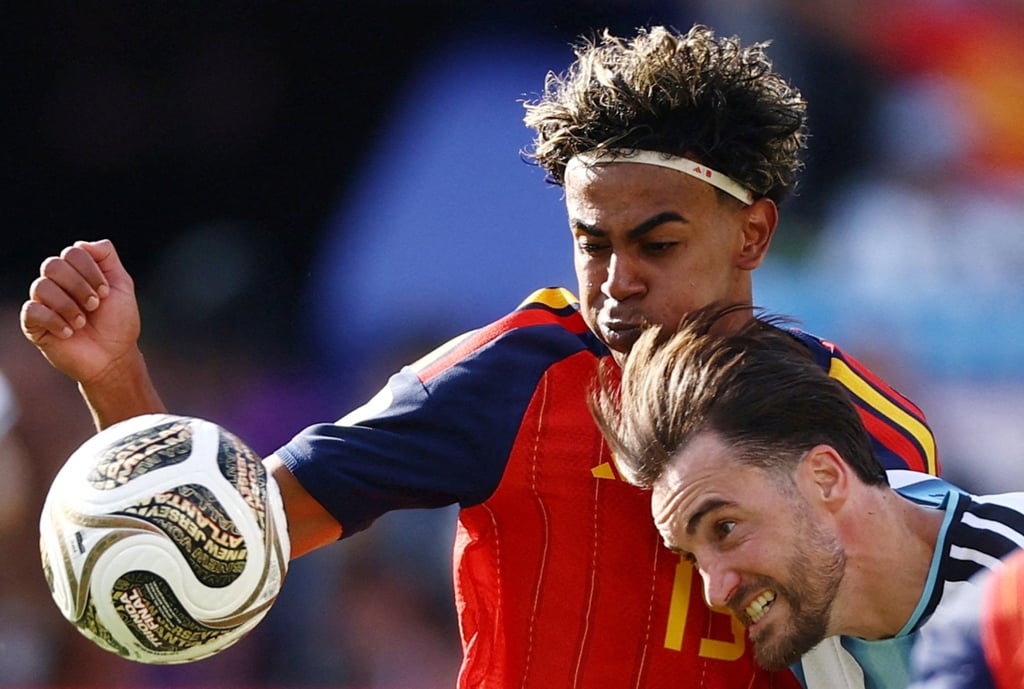 Spain’s Lamine Yamal in action during the final match against Argentina. Photo: Reuters Spain’s Lamine Yamal in action during the final match against Argentina. Photo: Reuters