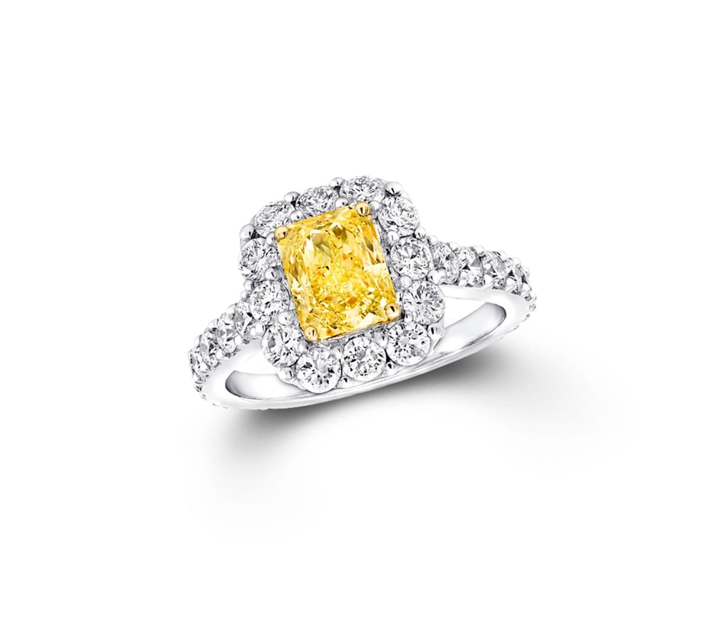 Graff’s Icon radiant-cut fancy yellow engagement ring. Photo: Handout Graff’s Icon radiant-cut fancy yellow engagement ring. Photo: Handout