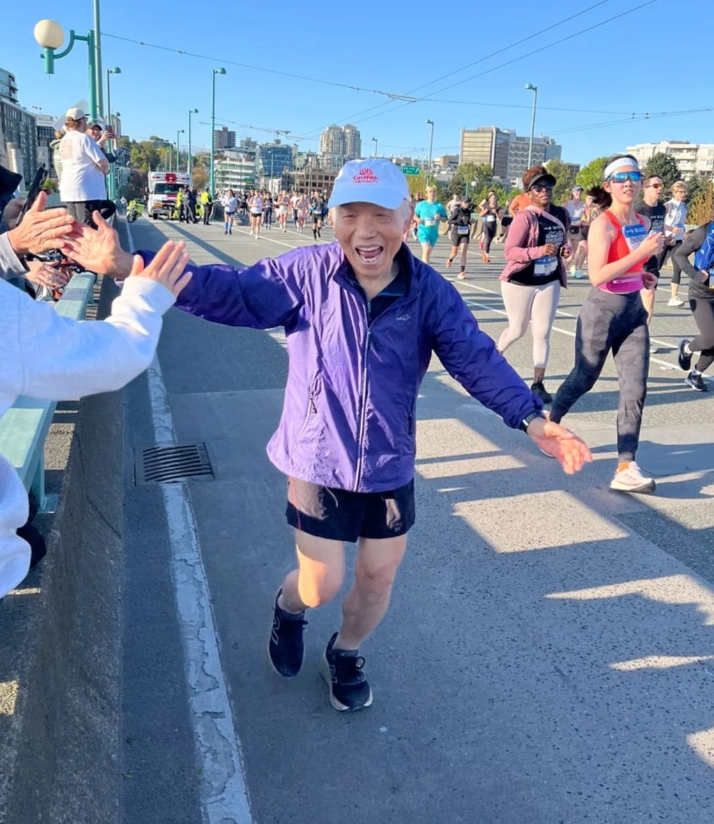 Kwon runs in the 2025 BMO Vancouver Half Marathon. Photo: Instagram/bmovanmarathon Kwon runs in the 2025 BMO Vancouver Half Marathon. Photo: Instagram/bmovanmarathon
