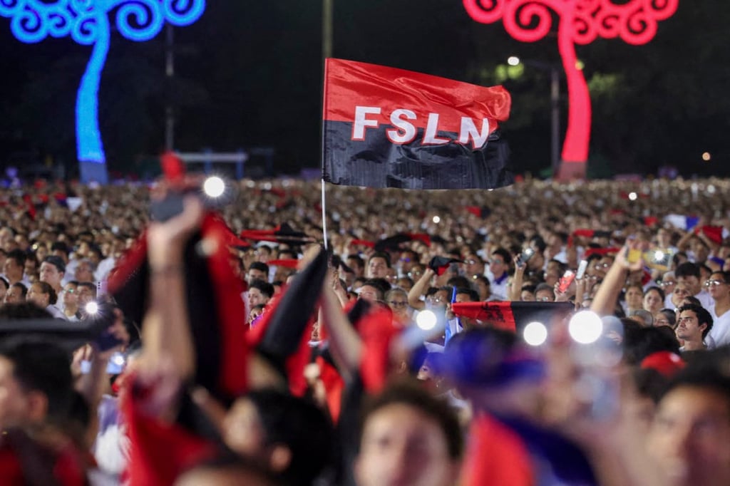 Crowds gather for anniversary of the Sandinista Revolution that toppled the Somoza dictatorship in 1979 and first brought Daniel Ortega to power. Photo: El19 DIGITAL via AFP Crowds gather for anniversary of the Sandinista Revolution that toppled the Somoza dictatorship in 1979 and first brought Daniel Ortega to power. Photo: El19 DIGITAL via AFP