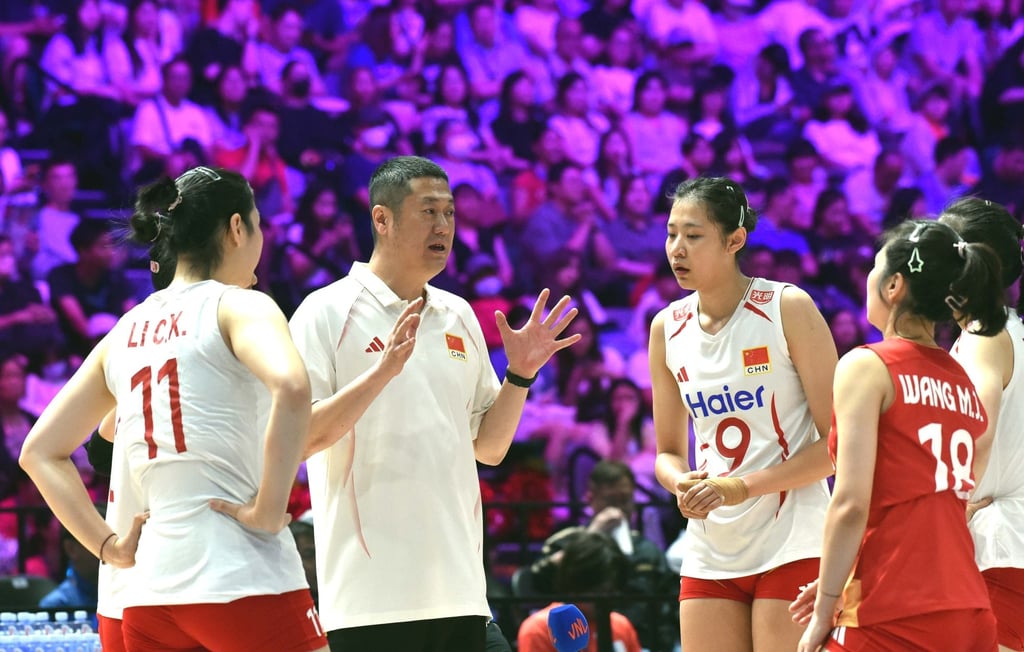 Head coach Zhao Yong (second left) admits his team face a tough test against the US. Photo: Xinhua Head coach Zhao Yong (second left) admits his team face a tough test against the US. Photo: Xinhua