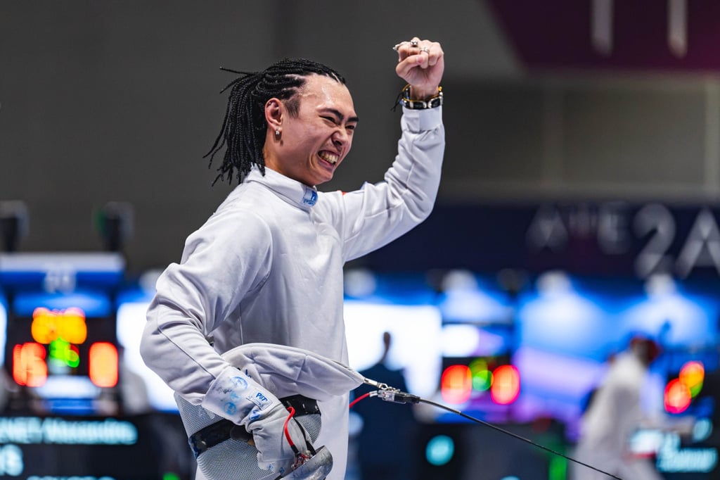 Hong Kong’s Cedric Ho reacts after reaching the main draw. Photo: FAHKC Hong Kong’s Cedric Ho reacts after reaching the main draw. Photo: FAHKC