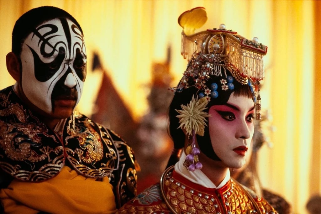 Zhang Fengyi (left) and Leslie Cheung in a still from Farewell My Concubine. Photo: Tomson Films Zhang Fengyi (left) and Leslie Cheung in a still from Farewell My Concubine. Photo: Tomson Films