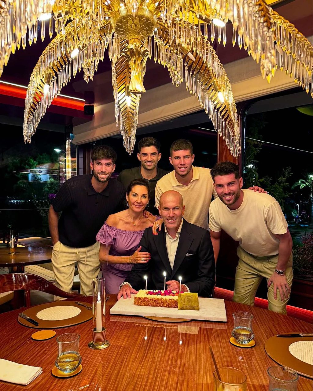 Zinedine Zidane with his wife, Véronique Zidane, and their four sons in July 2025. Photo: luca/Instagram Zinedine Zidane with his wife, Véronique Zidane, and their four sons in July 2025. Photo: luca/Instagram