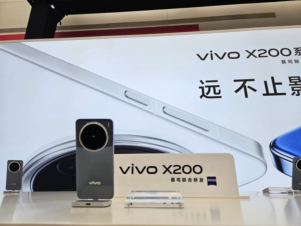 The Vivo X200 series was launched in Beijing on October 14, 2024. Photo: Coco Feng The Vivo X200 series was launched in Beijing on October 14, 2024. Photo: Coco Feng