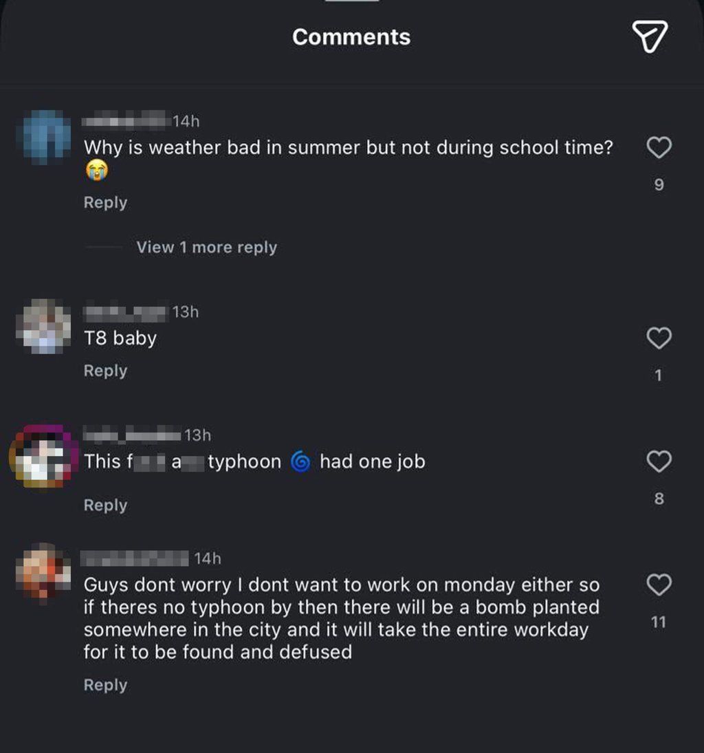 A screenshot showing the suspect’s first comment on SCMP’s Instagram account. Photo: SCMP A screenshot showing the suspect’s first comment on SCMP’s Instagram account. Photo: SCMP