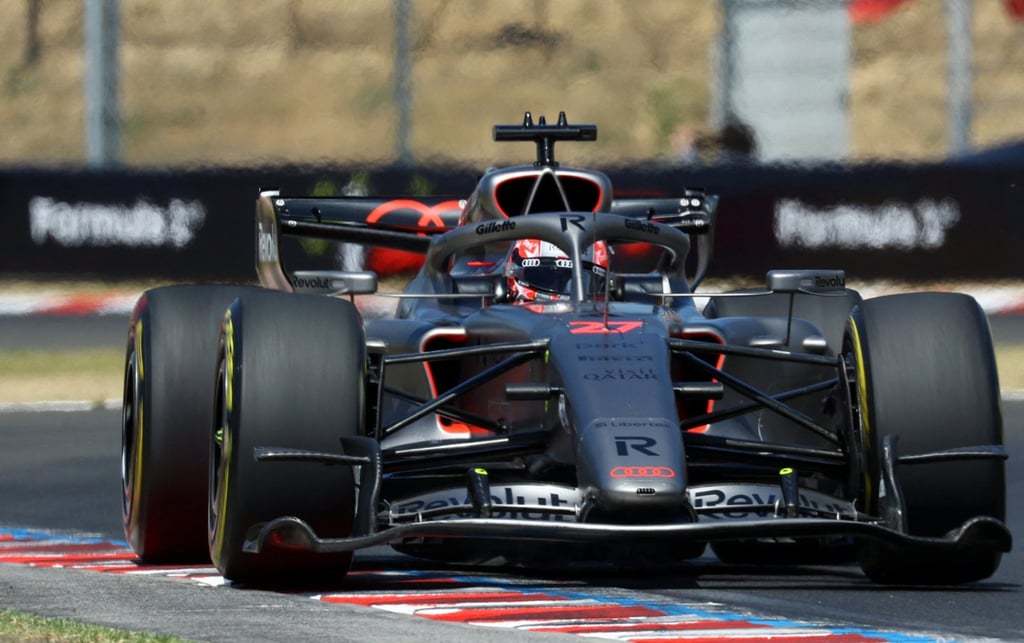 Audi’s Nico Hulkenberg during practice on Saturday for the Hungarian Grand Prix. Photo: Reuters Audi’s Nico Hulkenberg during practice on Saturday for the Hungarian Grand Prix. Photo: Reuters
