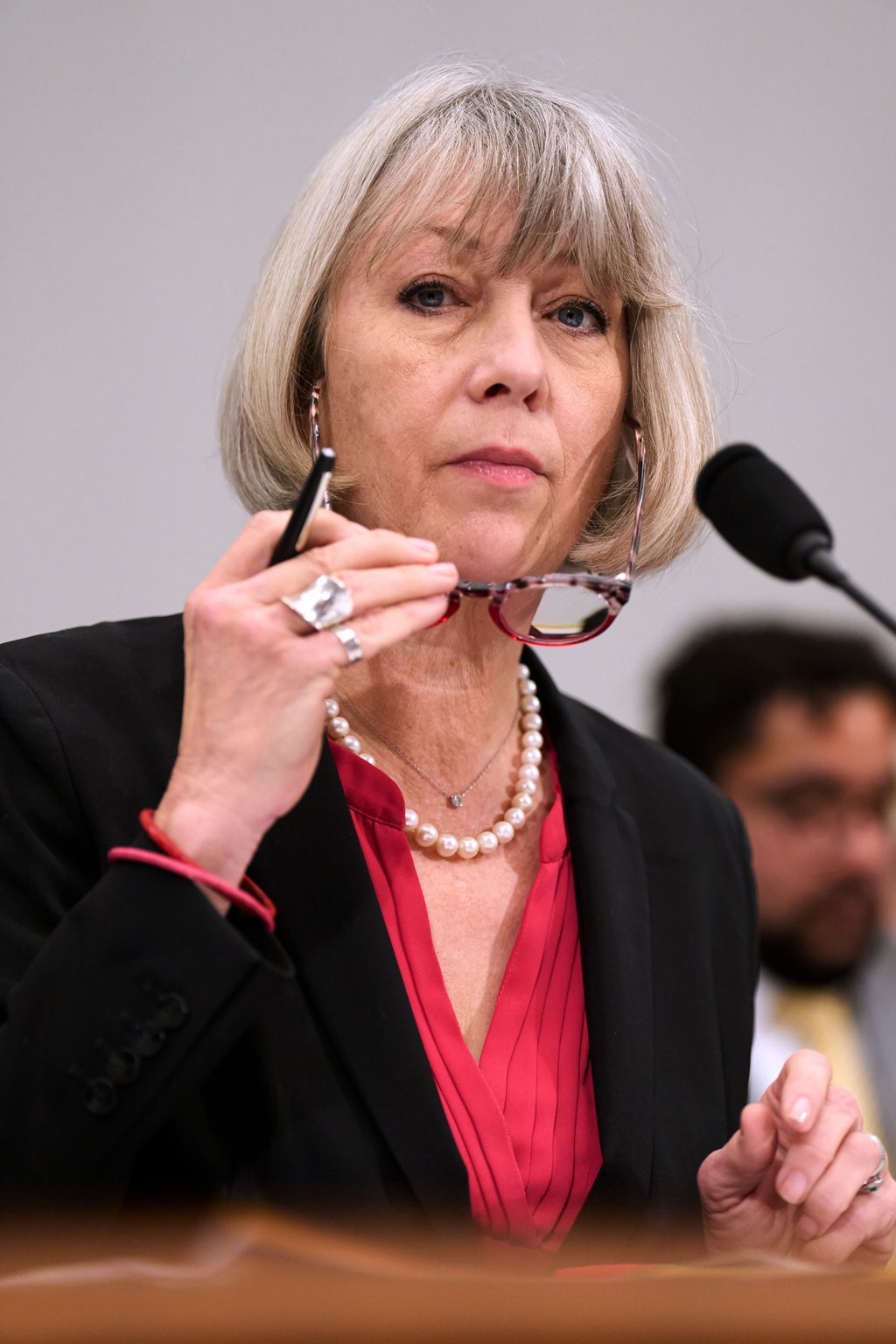 Anthea Hartig, director of the National Museum of American History, testifies before a US House subcommittee on Tuesday in Washington. Photo: AP Anthea Hartig, director of the National Museum of American History, testifies before a US House subcommittee on Tuesday in Washington. Photo: AP