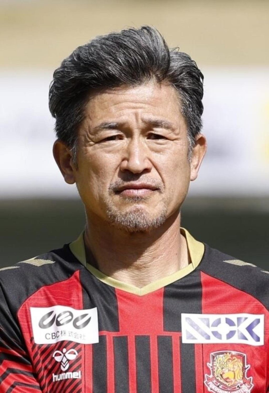 Kazuyoshi Miura struck in the 52nd minute to put Fukushima 5-0 ahead. Photo: Kyodo Kazuyoshi Miura struck in the 52nd minute to put Fukushima 5-0 ahead. Photo: Kyodo