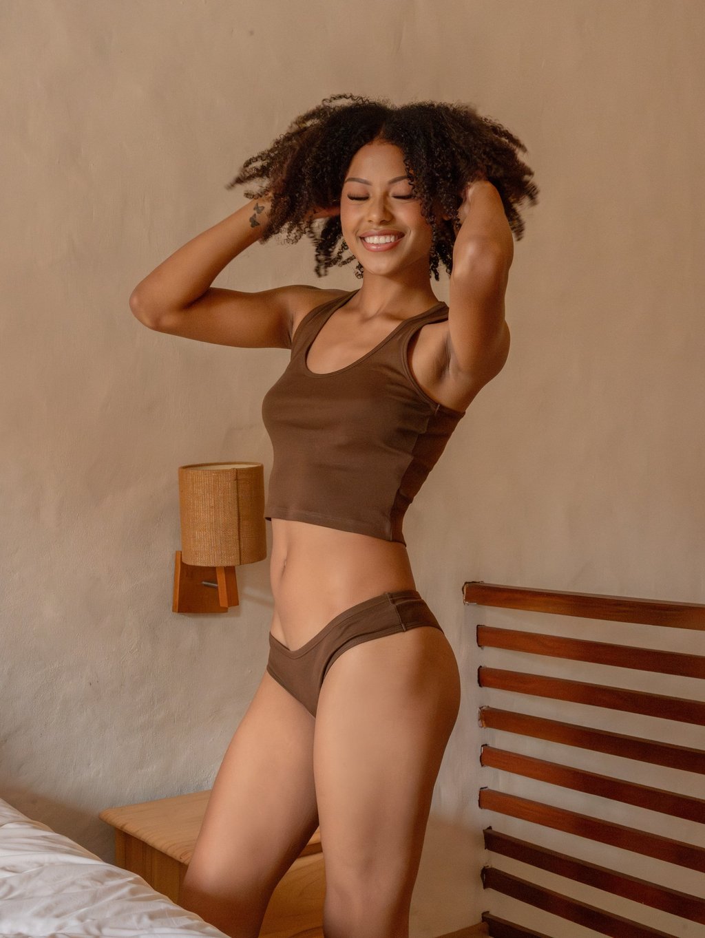 Aya’s skin-friendly basic in earthy tones. Photo: Handout
