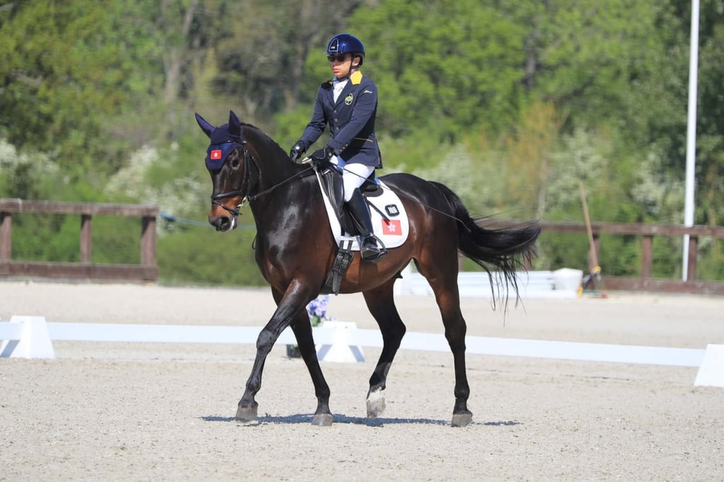Timothy Tsang in action at the CPEDI3* international event in England in 2025. Photo: HKJC