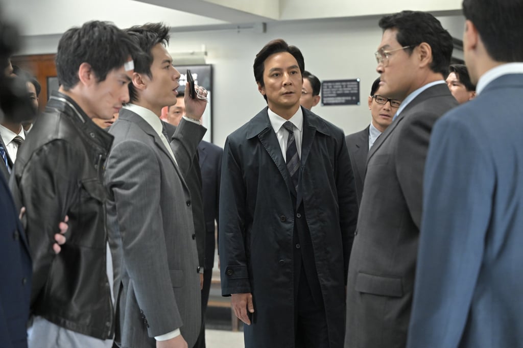 Daniel Wu (centre) in a still from Cold War 1994.